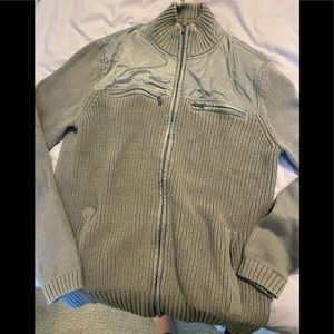 Grey S/P Kenneth Cole zip up Sweater